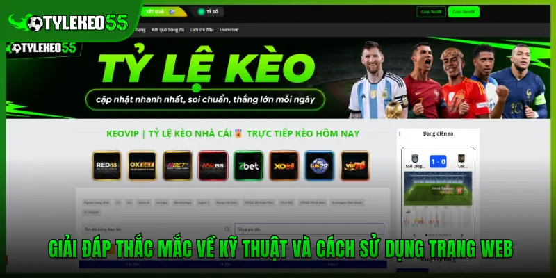 Giải đáp thắc mắc về kỹ thuật và cách sử dụng trang web